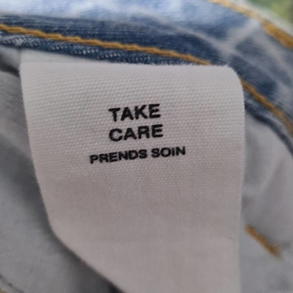 Avec Les Filles Raw Hem Distressed Jeans Size 29 NWT - Picture 4 of 7